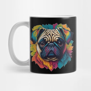 Colourfull Pug Mug